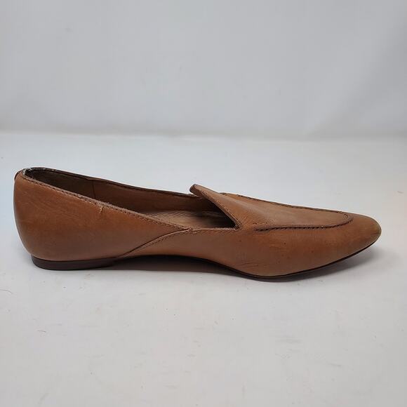 Madewell Pointed Toe Tan Leather Flat Loafer Size 6 - Picture 5 of 14